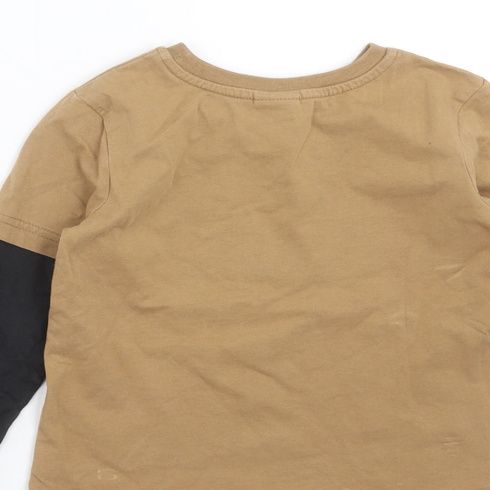 George Boys Brown   Basic T-Shirt Size 3-4 Years  - Rex Toy Story