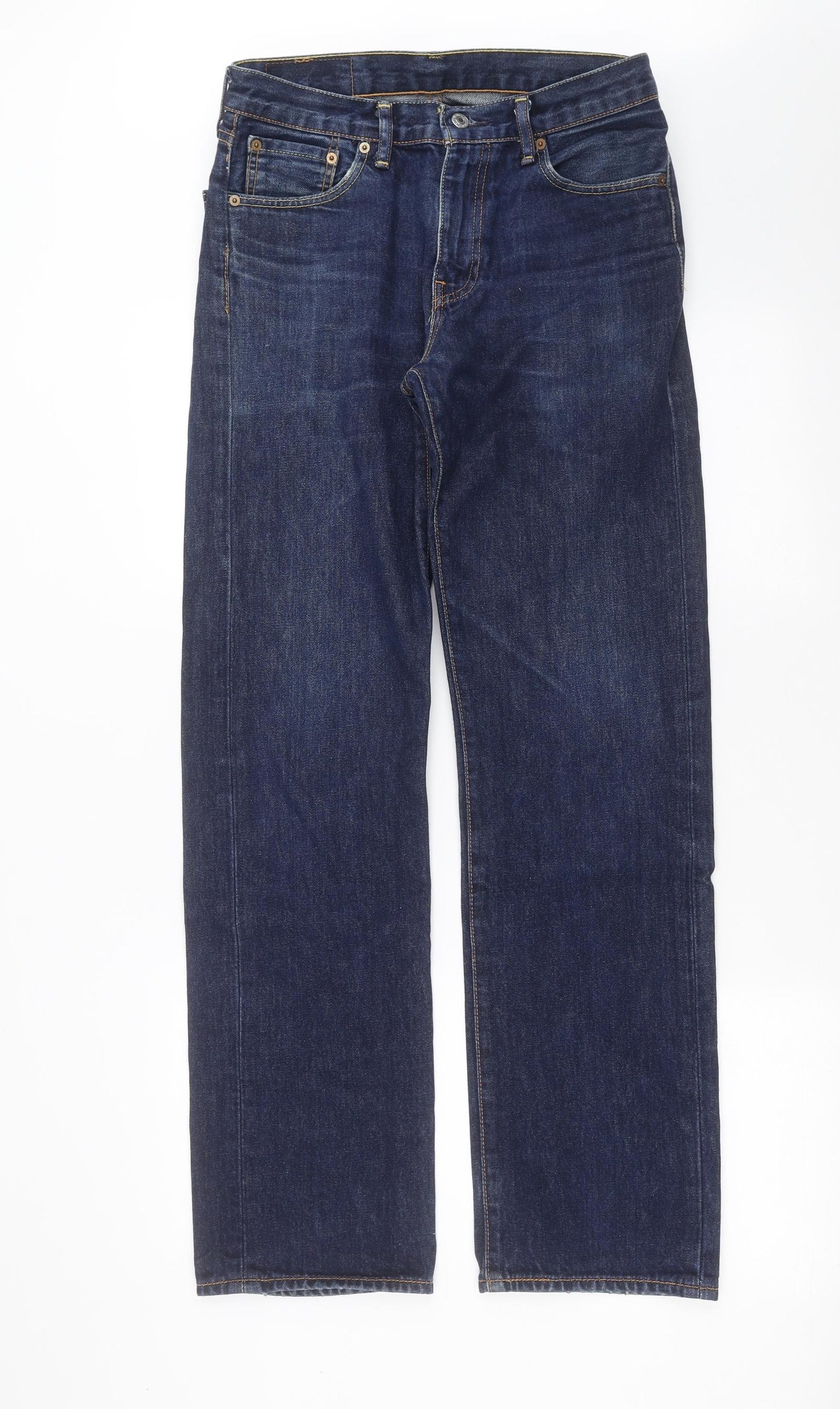 LEVIS Mens Blue  Denim Straight Jeans Size 30 in L32 in - levi 751