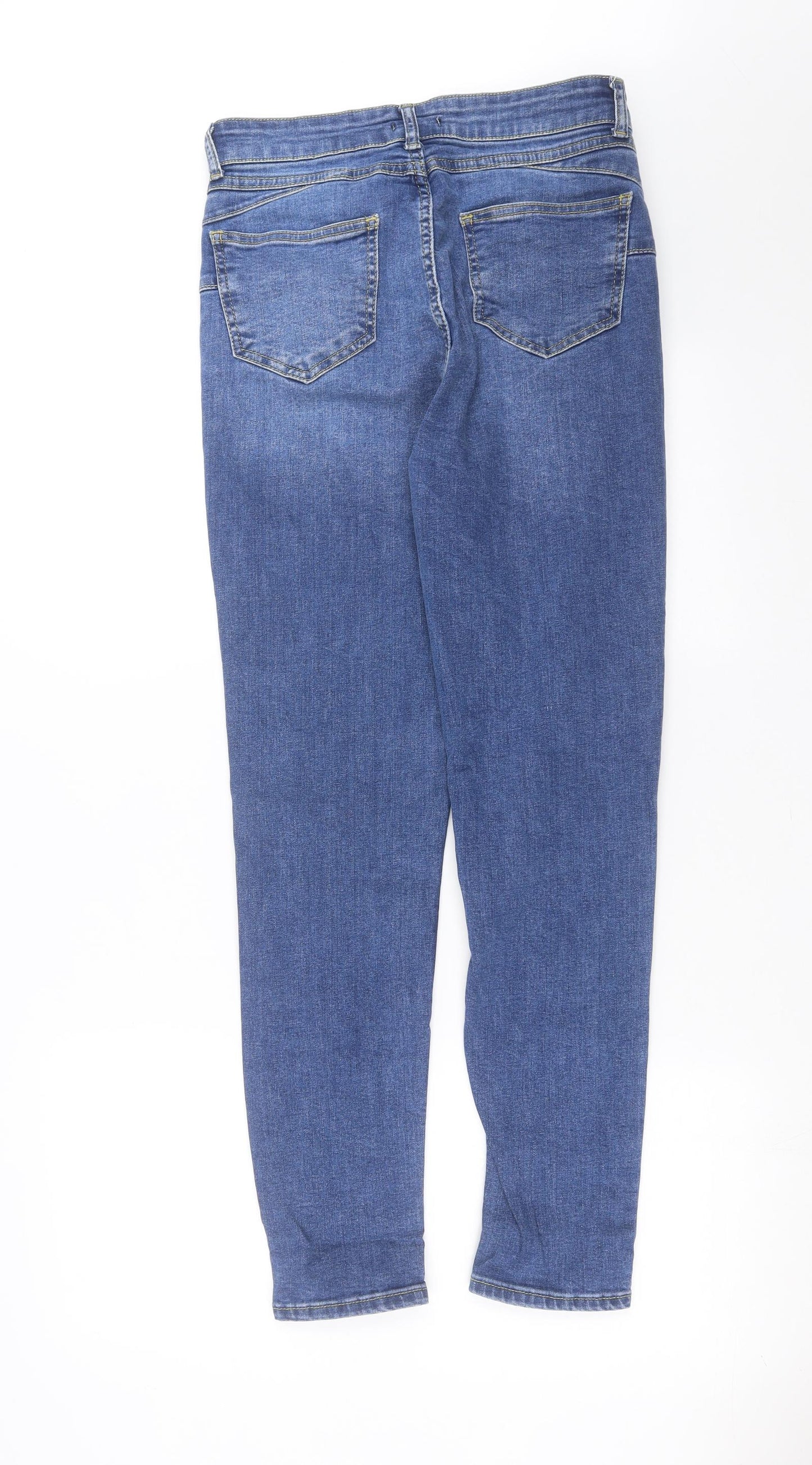 Boohoo Womens Blue  Denim Skinny Jeans Size 10 L27 in