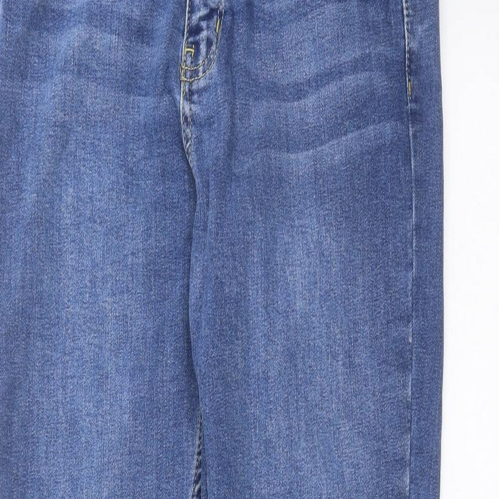 Boohoo Womens Blue  Denim Skinny Jeans Size 10 L27 in