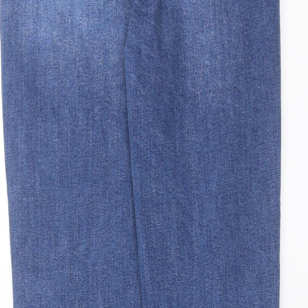 Boohoo Womens Blue  Denim Skinny Jeans Size 10 L27 in