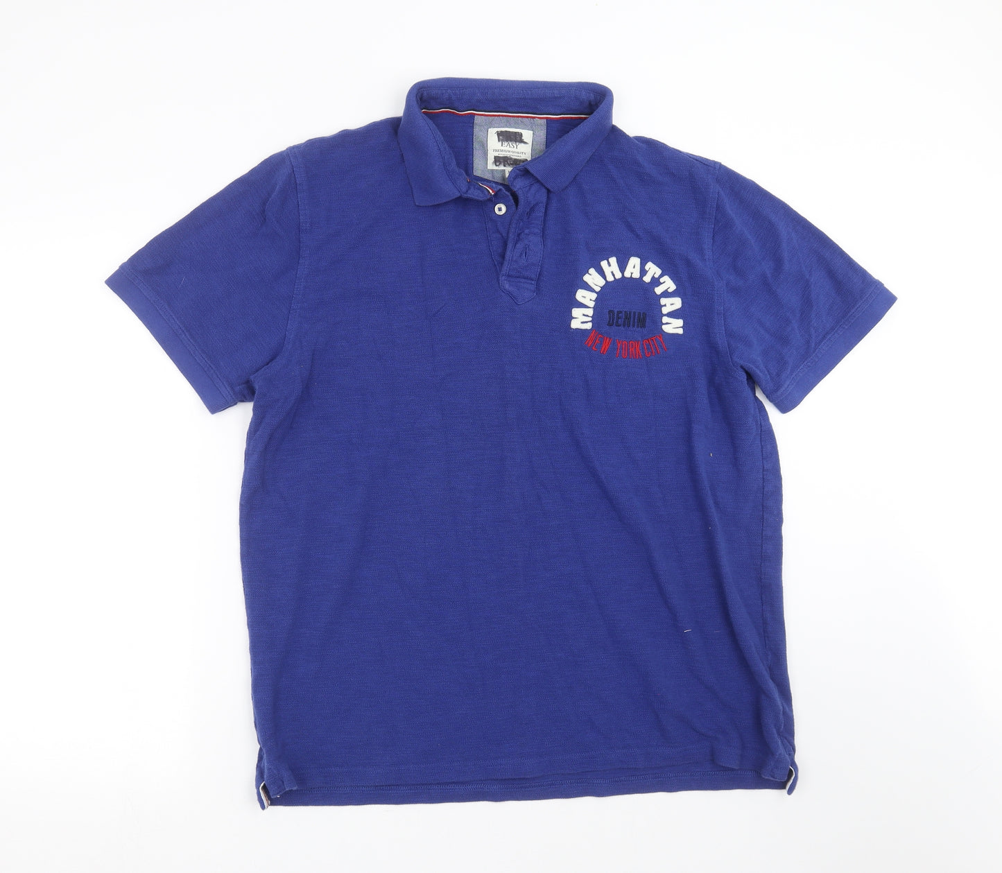 Easy Mens Blue    Polo Size XL  - Manhattan New York