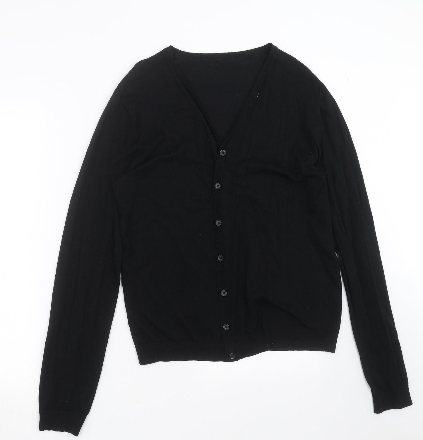 George Girls Black  Knit Cardigan Jumper Size L  - 17-18 years