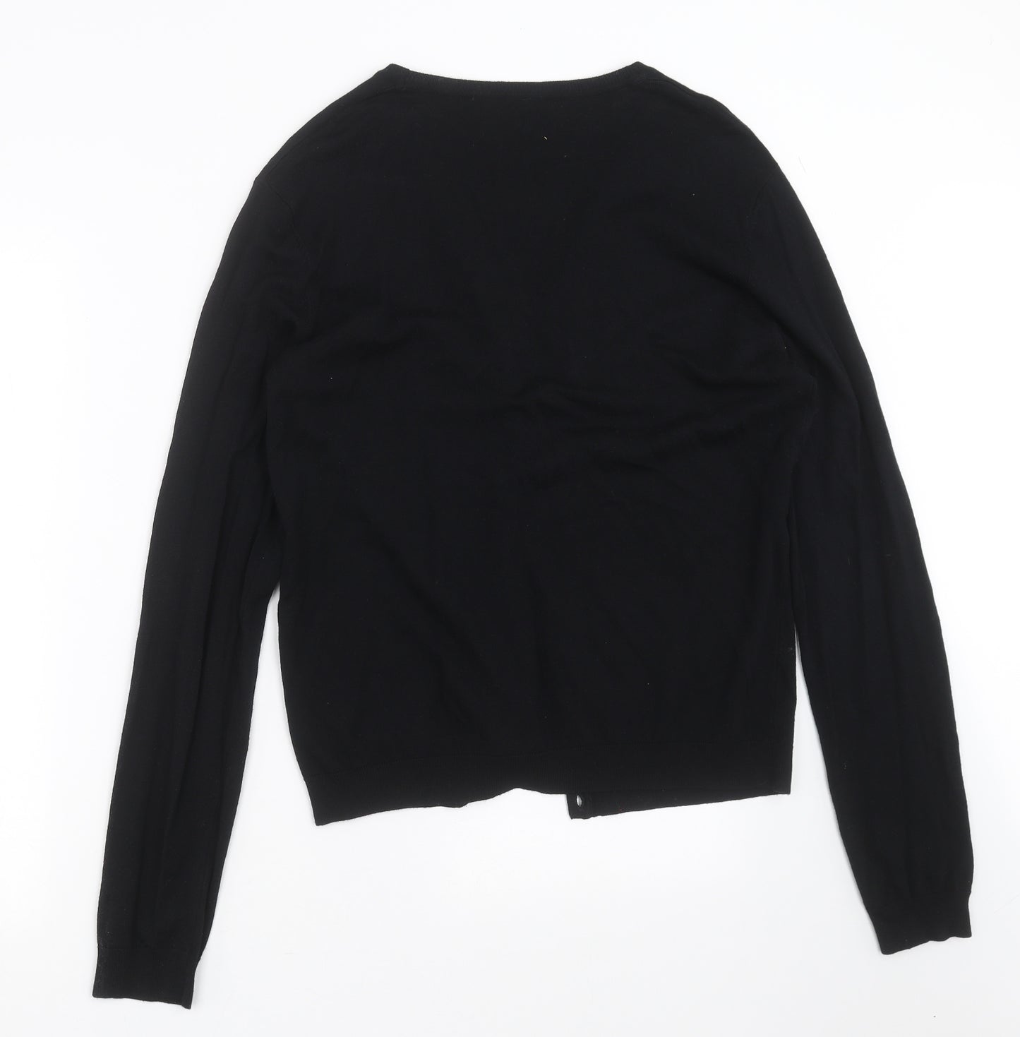 George Girls Black  Knit Cardigan Jumper Size L  - 17-18 years
