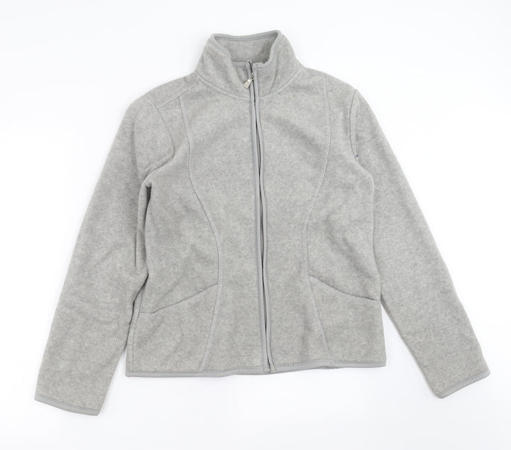 BC Clothing Womens Grey Full Zip Jumper Size M