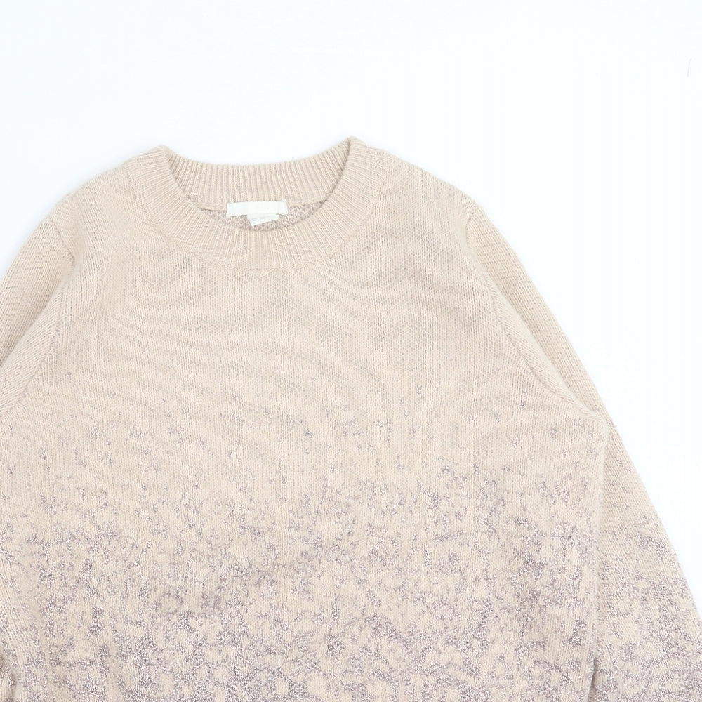 H&M Womens Pink   Pullover Jumper Size S