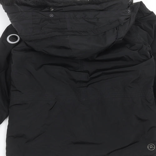 Regatta Girls Black   Parka Coat Size 9-10 Years