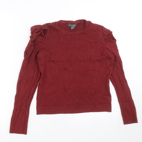 Primark Womens Red  Knit Pullover Jumper Size M