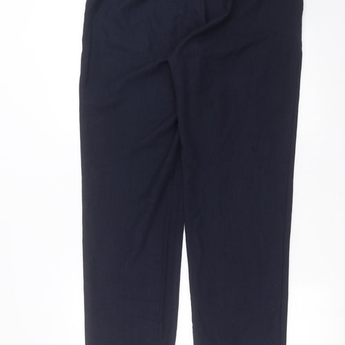 Marks and Spencer Womens Blue Argyle/Diamond  Trousers  Size 16 L30 in