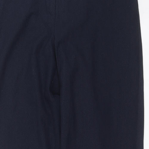 Marks and Spencer Womens Blue Argyle/Diamond  Trousers  Size 16 L30 in