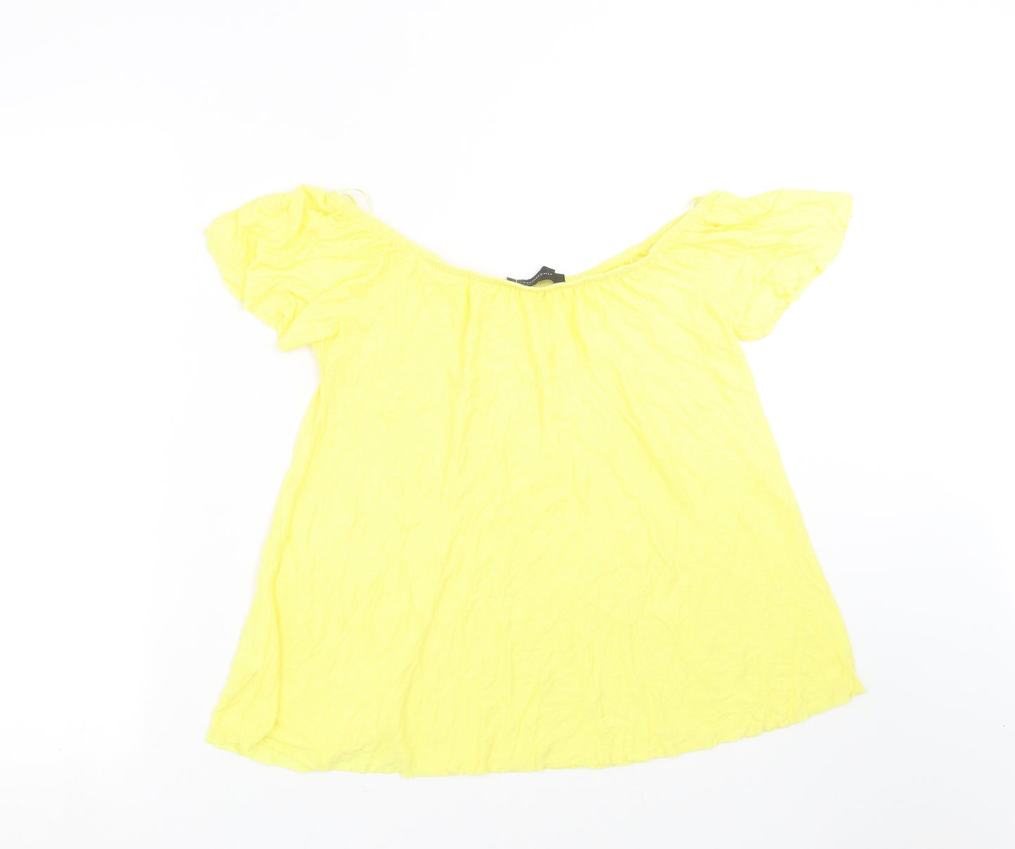 Primark Womens Yellow   Basic T-Shirt Size 10