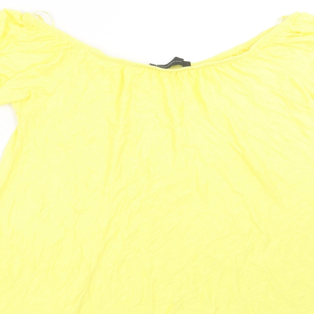 Primark Womens Yellow   Basic T-Shirt Size 10