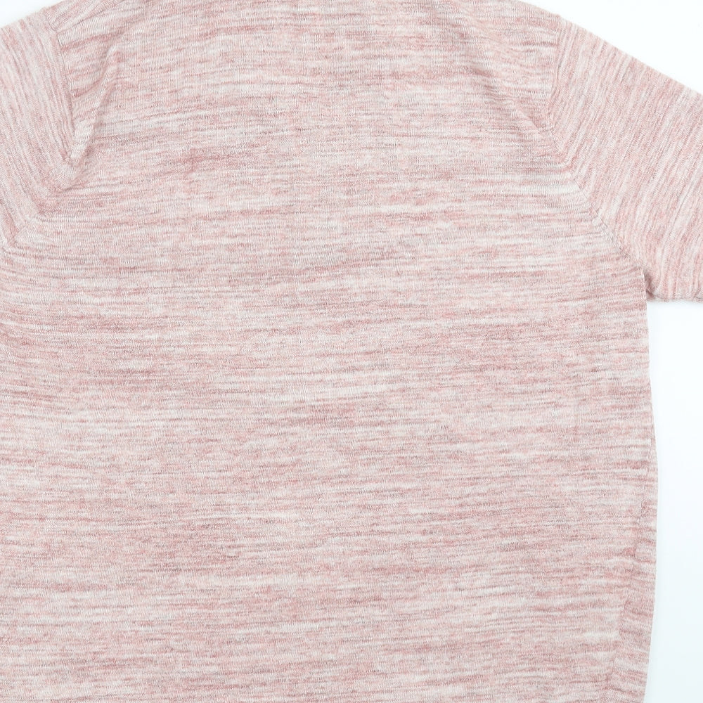 George Mens Pink  Knit  Polo Size XL