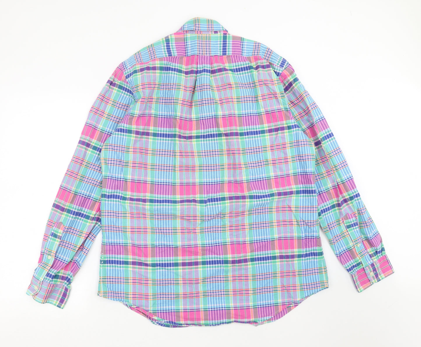 Ralph Lauren Mens Multicoloured Plaid   Button-Up Size L