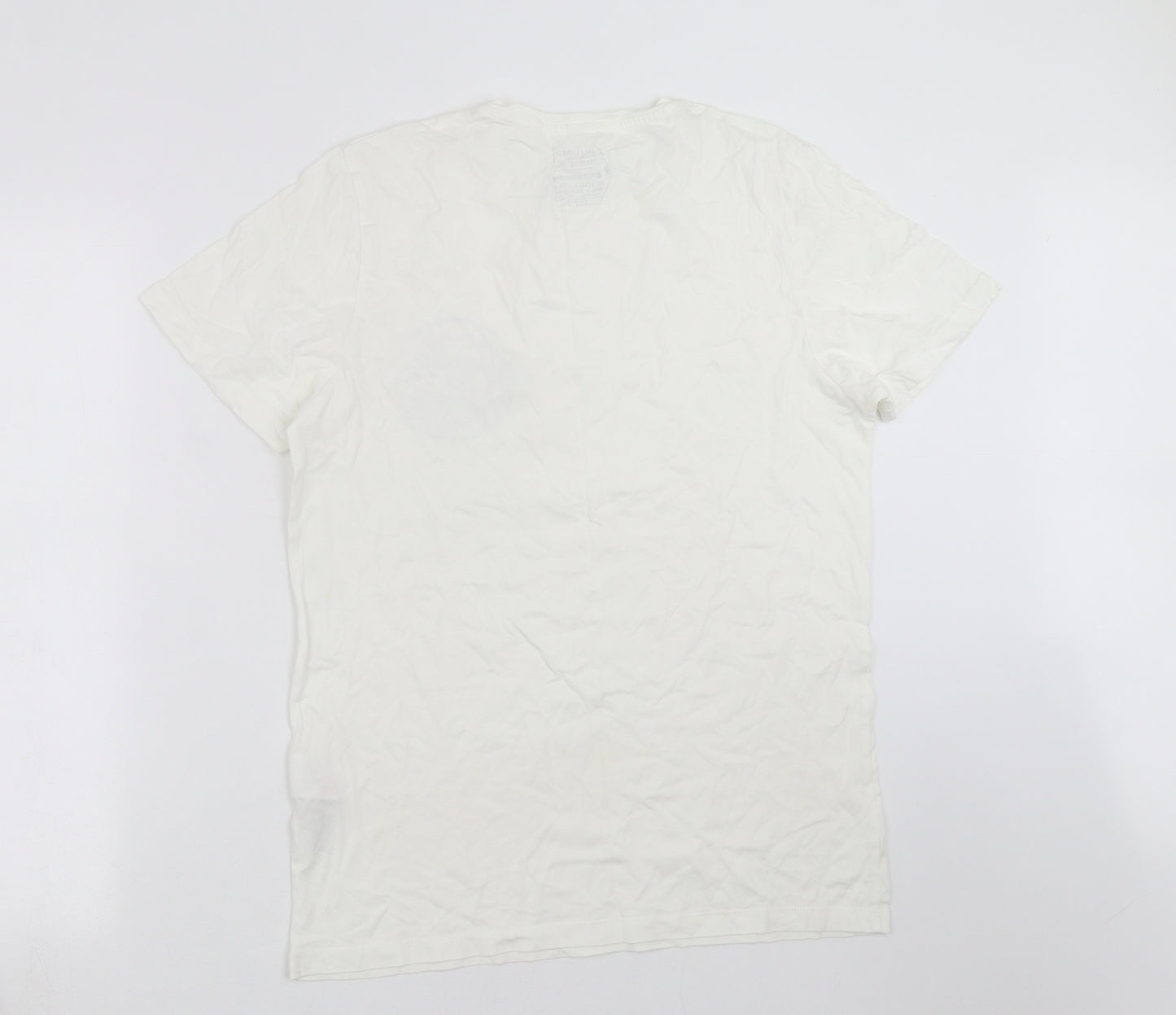 JACK & JONES Mens White    T-Shirt Size L