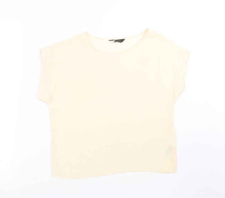 New Look Womens Beige   Basic Blouse Size 10