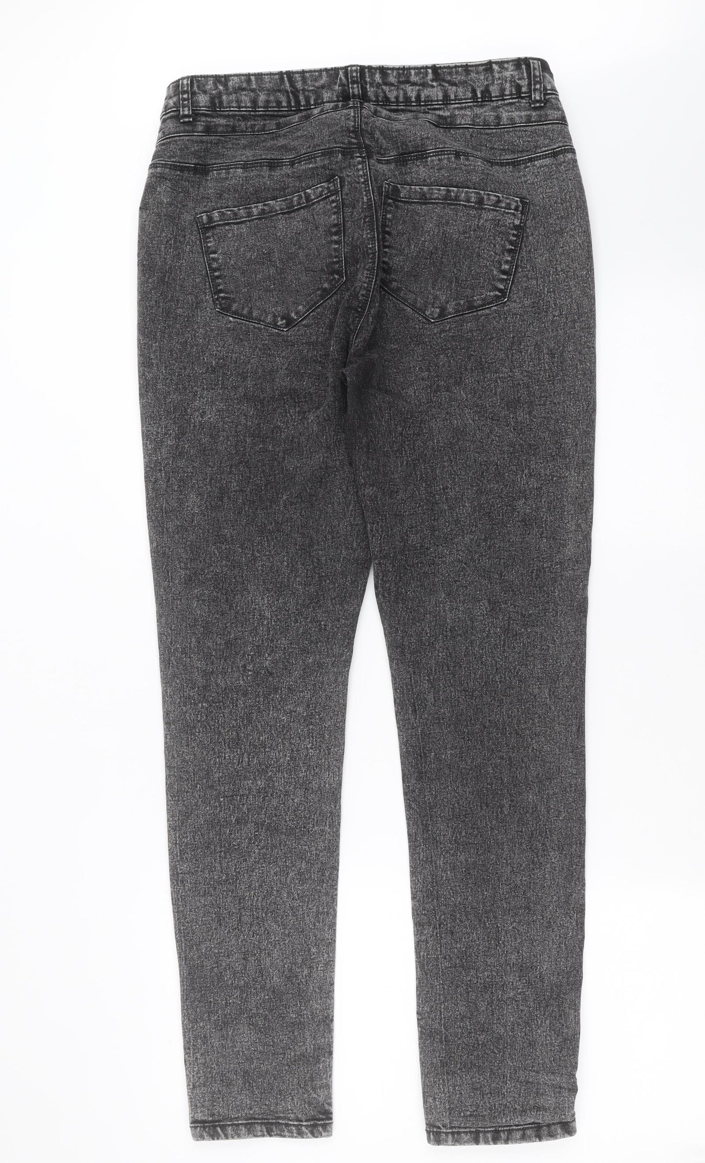 Pep&Co Womens Grey  Denim Skinny Jeans Size 14 L31 in