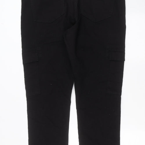 Boohoo MAN Mens Black  Denim Straight Jeans Size 44 in L31 in - Cargo Style