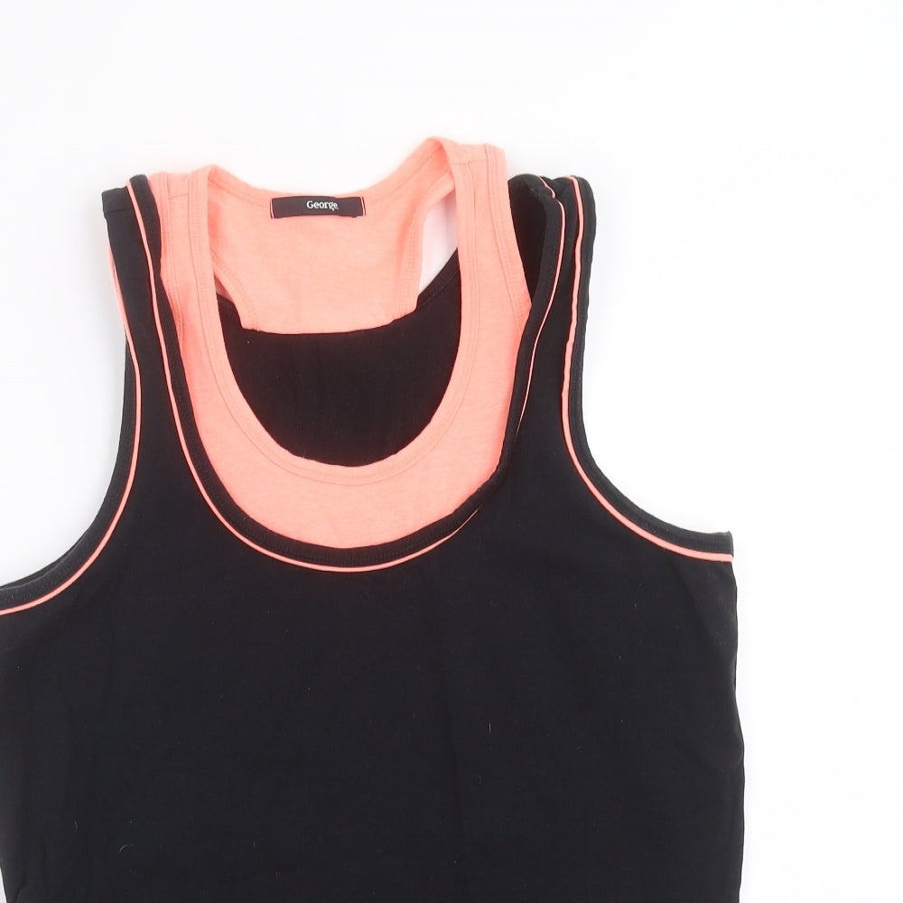 George Womens Black   Basic Tank Size 16