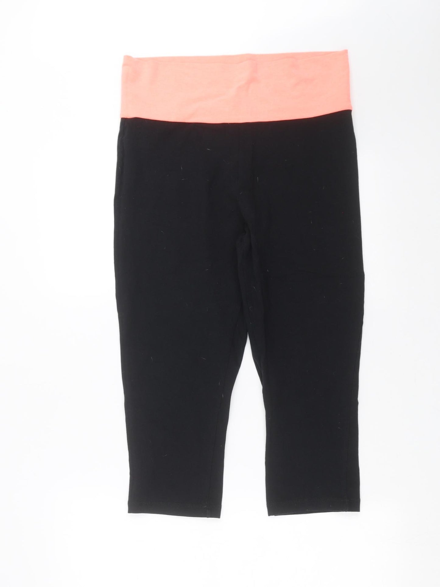 George Womens Black   Cropped Leggings Size 16 L21 in