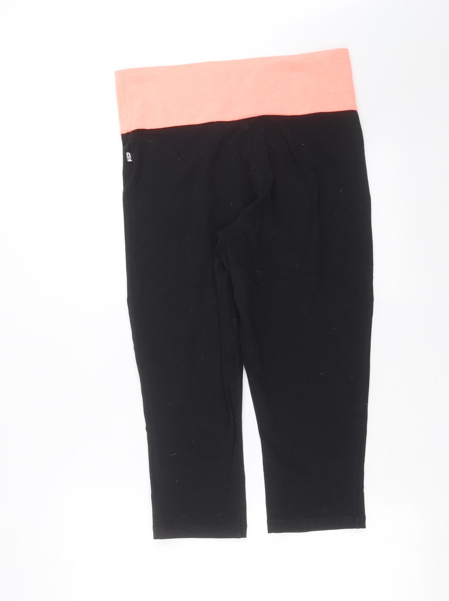 George Womens Black   Cropped Leggings Size 16 L21 in