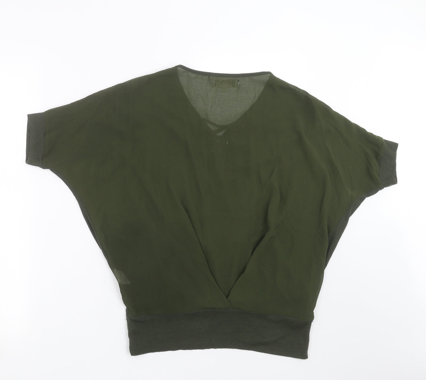 Voulez-Vous Womens Green   Basic Blouse Size S