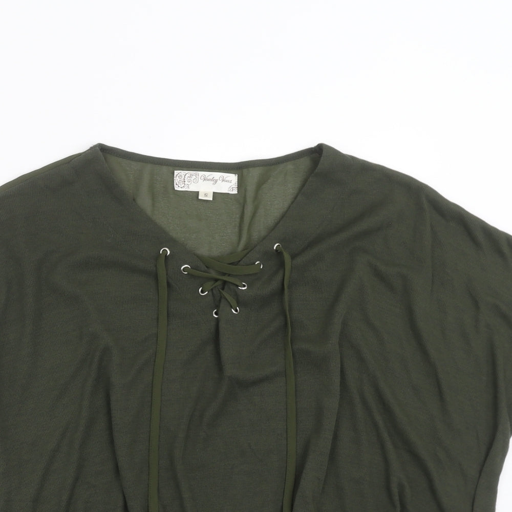Voulez-Vous Womens Green   Basic Blouse Size S