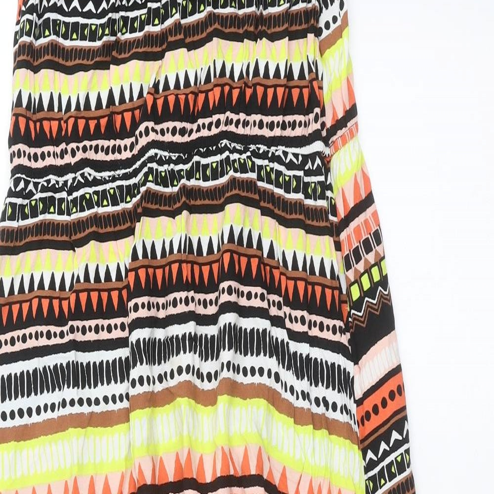 George Womens Multicoloured Geometric  A-Line  Size 16