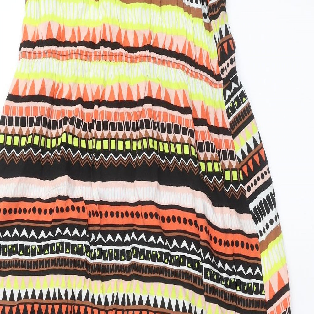 George Womens Multicoloured Geometric  A-Line  Size 16