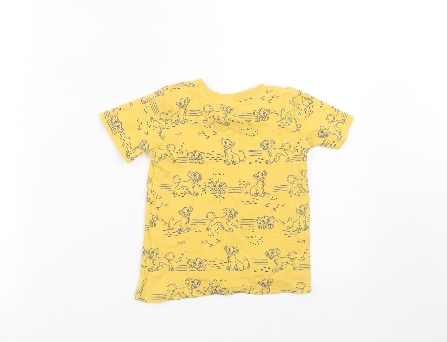 George Baby Yellow   Basic T-Shirt Size 18-24 Months  - Simba Lion King