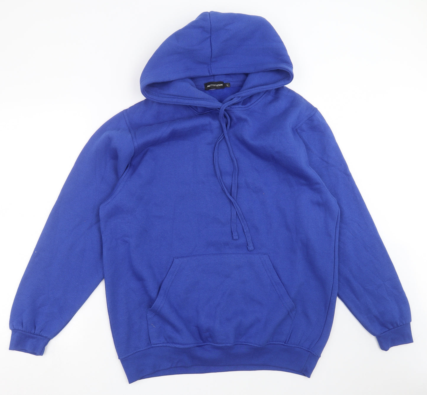 PRETTYLITTLETHING Womens Blue   Pullover Hoodie Size L