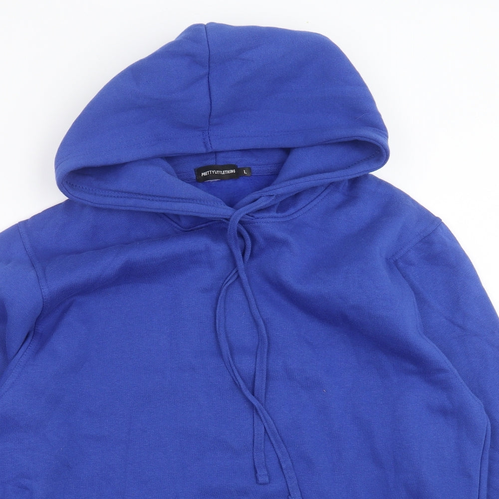 PRETTYLITTLETHING Womens Blue   Pullover Hoodie Size L