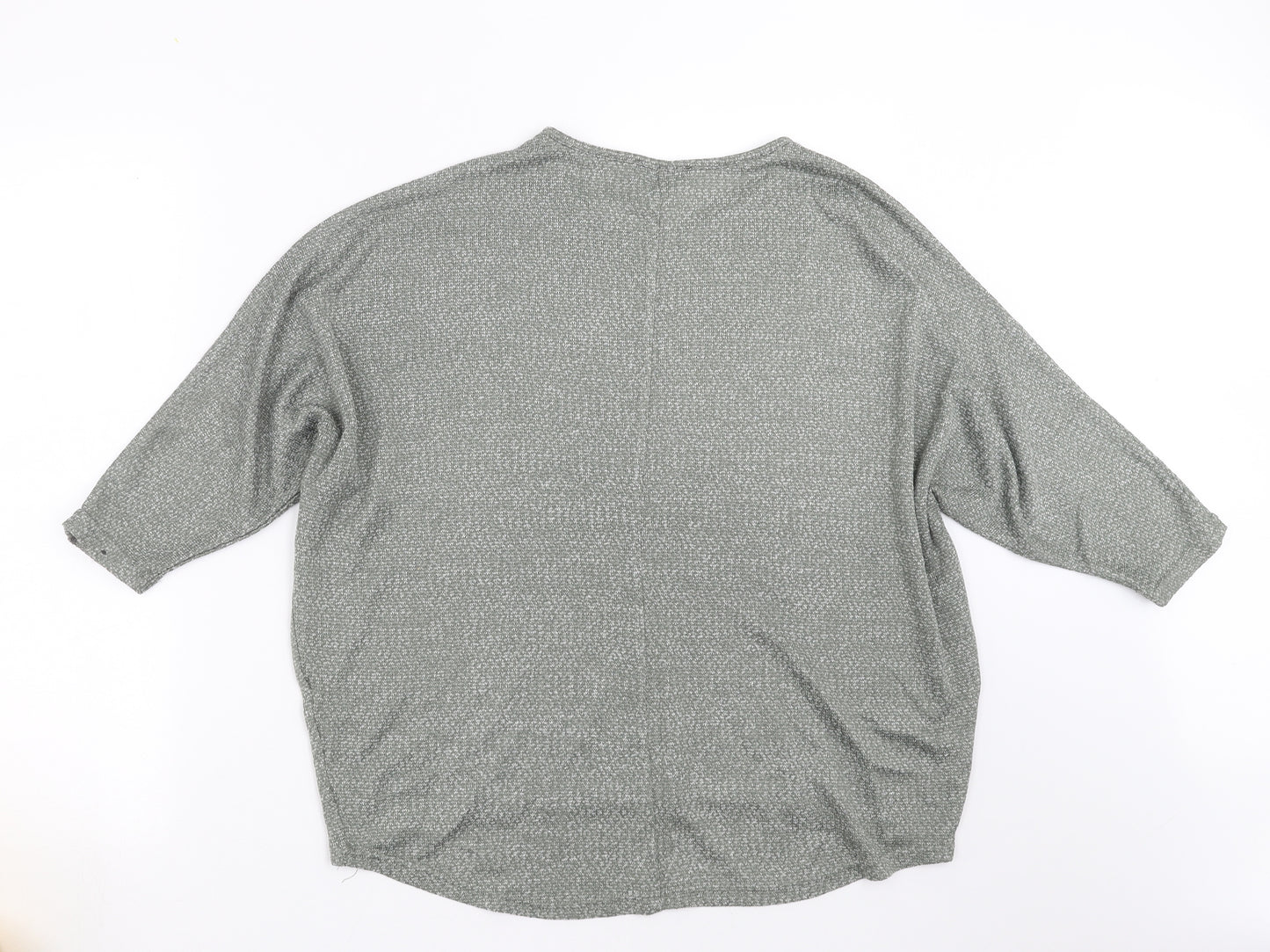 New Look Womens Green  Knit Pullover Jumper Size M