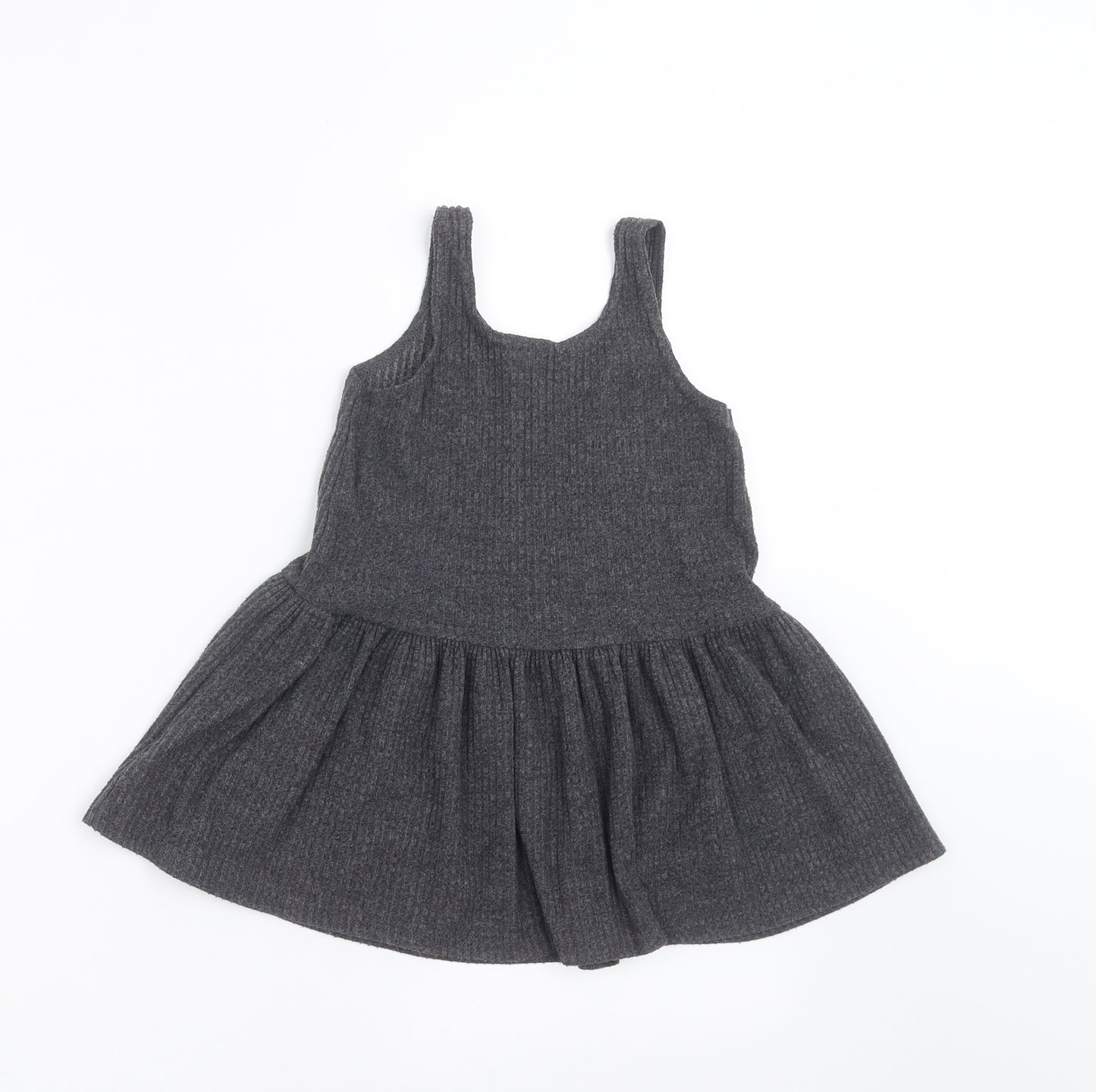 NEXT Girls Grey  Knit Jumper Dress  Size 18-24 Months