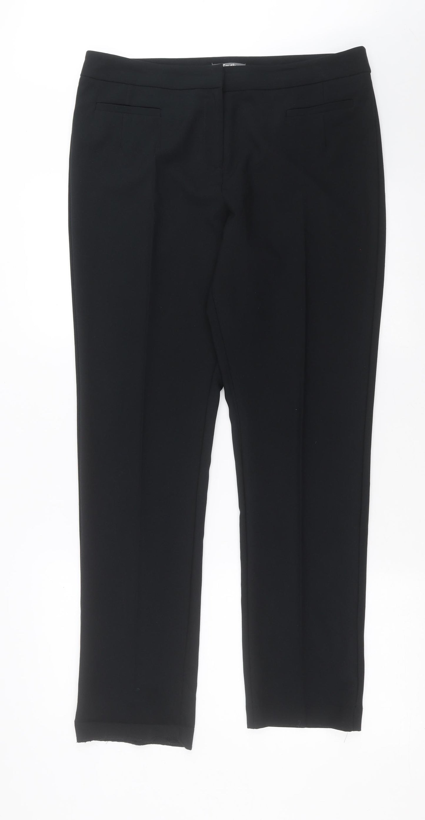 South Womens Black   Trousers  Size 36 in L29 in