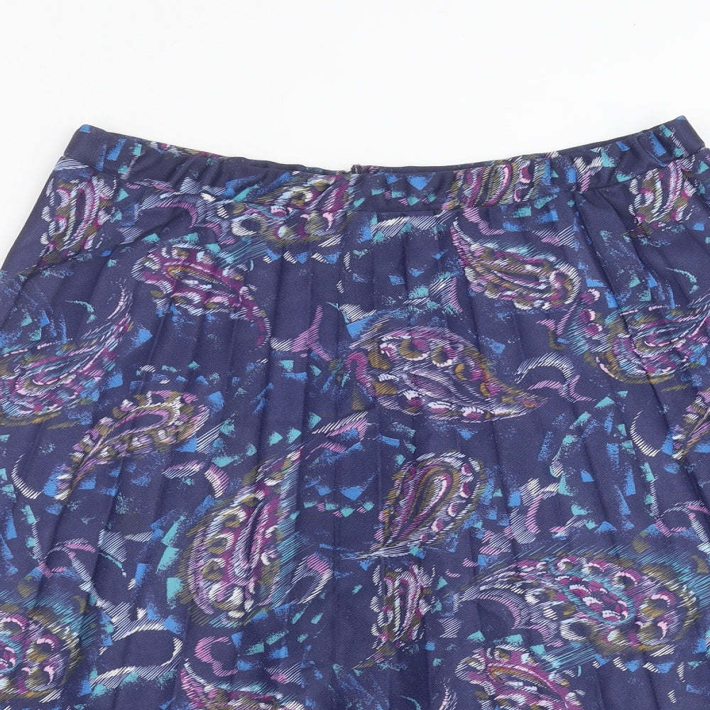 sartor Womens Black Paisley  A-Line Skirt Size 20