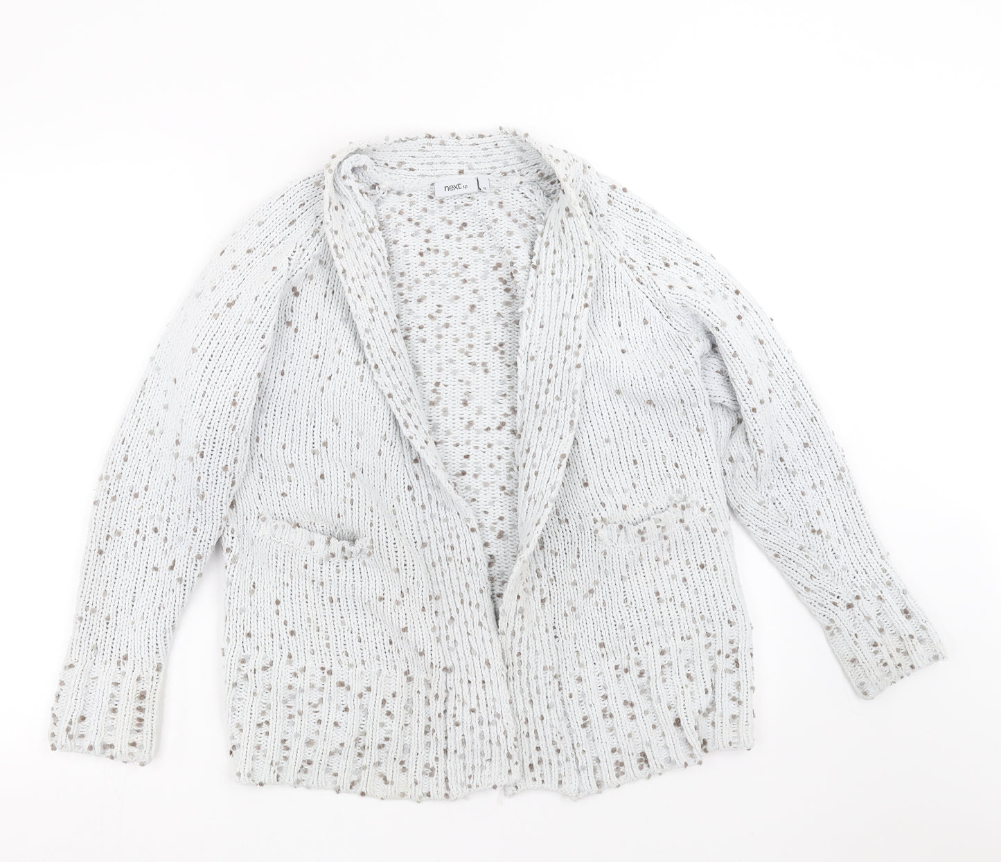 NEXT Womens Grey  Knit Cardigan Jumper Size 8