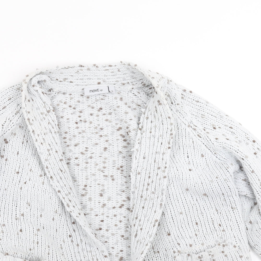 NEXT Womens Grey  Knit Cardigan Jumper Size 8