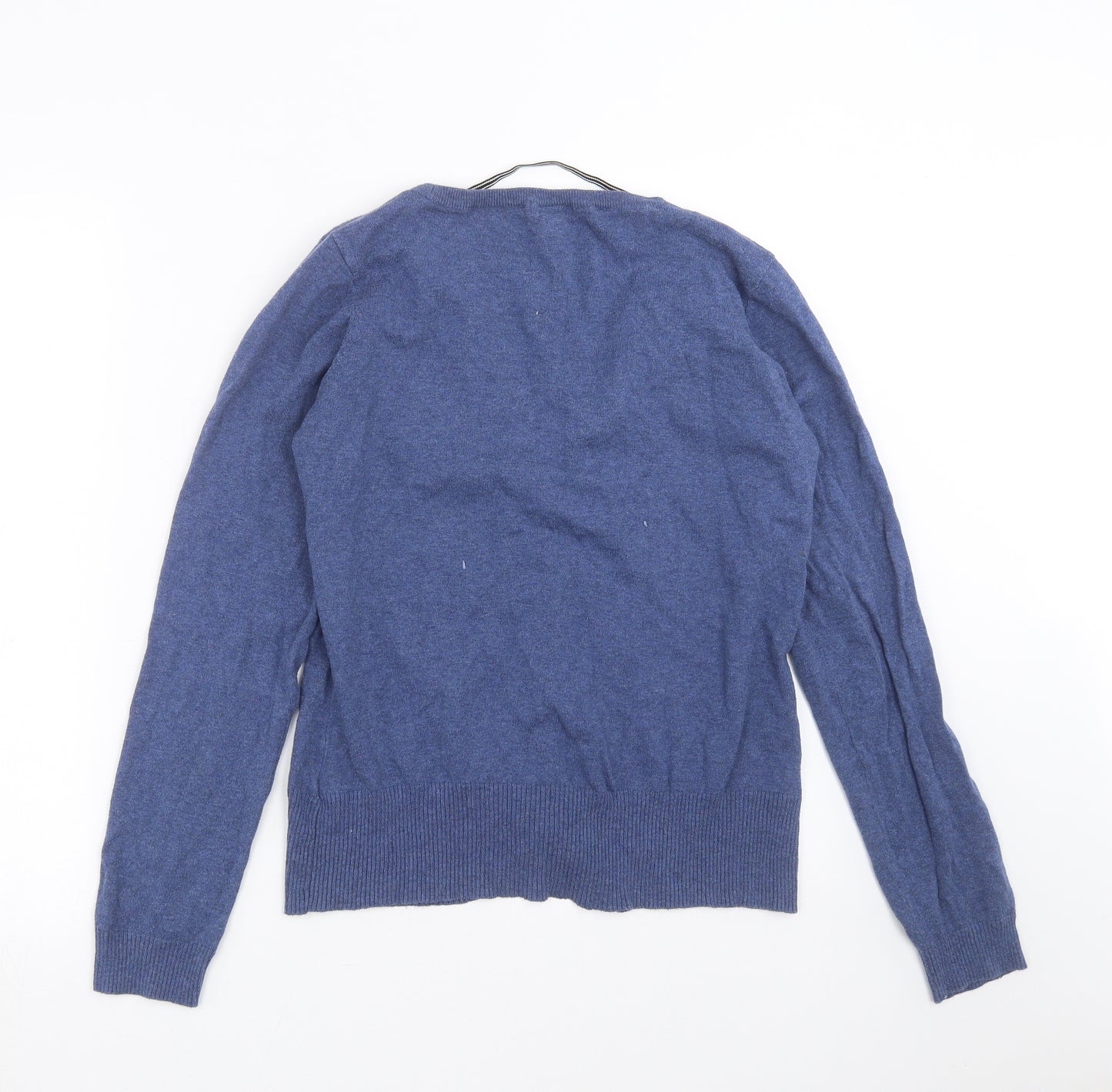 H&M Womens Blue  Knit Cardigan Jumper Size L