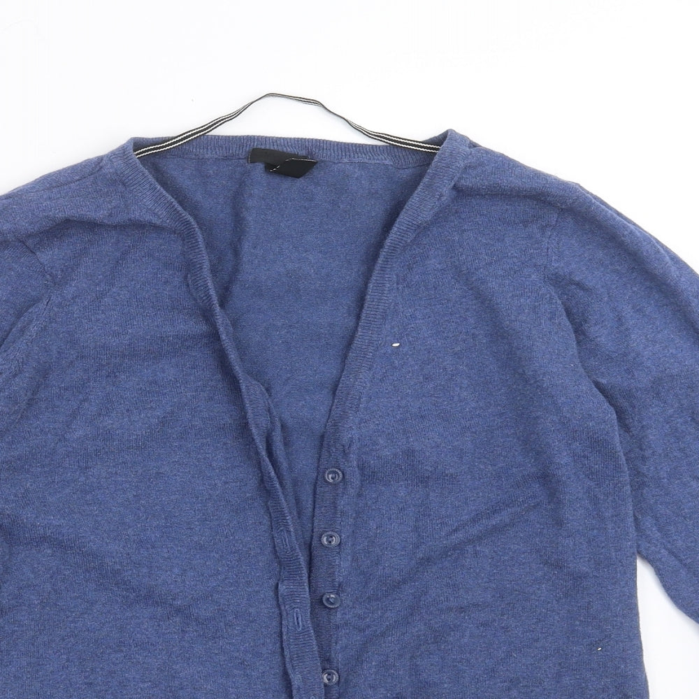 H&M Womens Blue  Knit Cardigan Jumper Size L