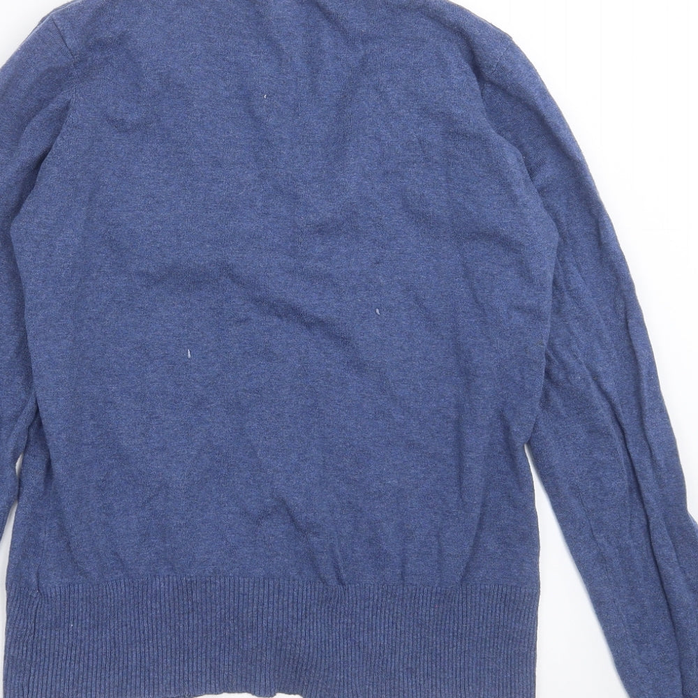 H&M Womens Blue  Knit Cardigan Jumper Size L