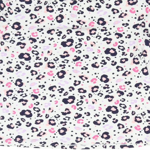 George Girls Multicoloured Animal Print  Basic T-Shirt Size 11-12 Years