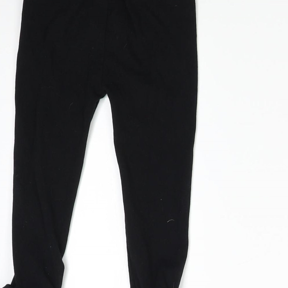 River Island Girls Black   Jogger Trousers Size 18-24 Months