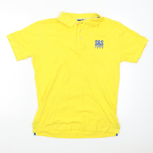 Soul Star Mens Yellow    Polo Size L