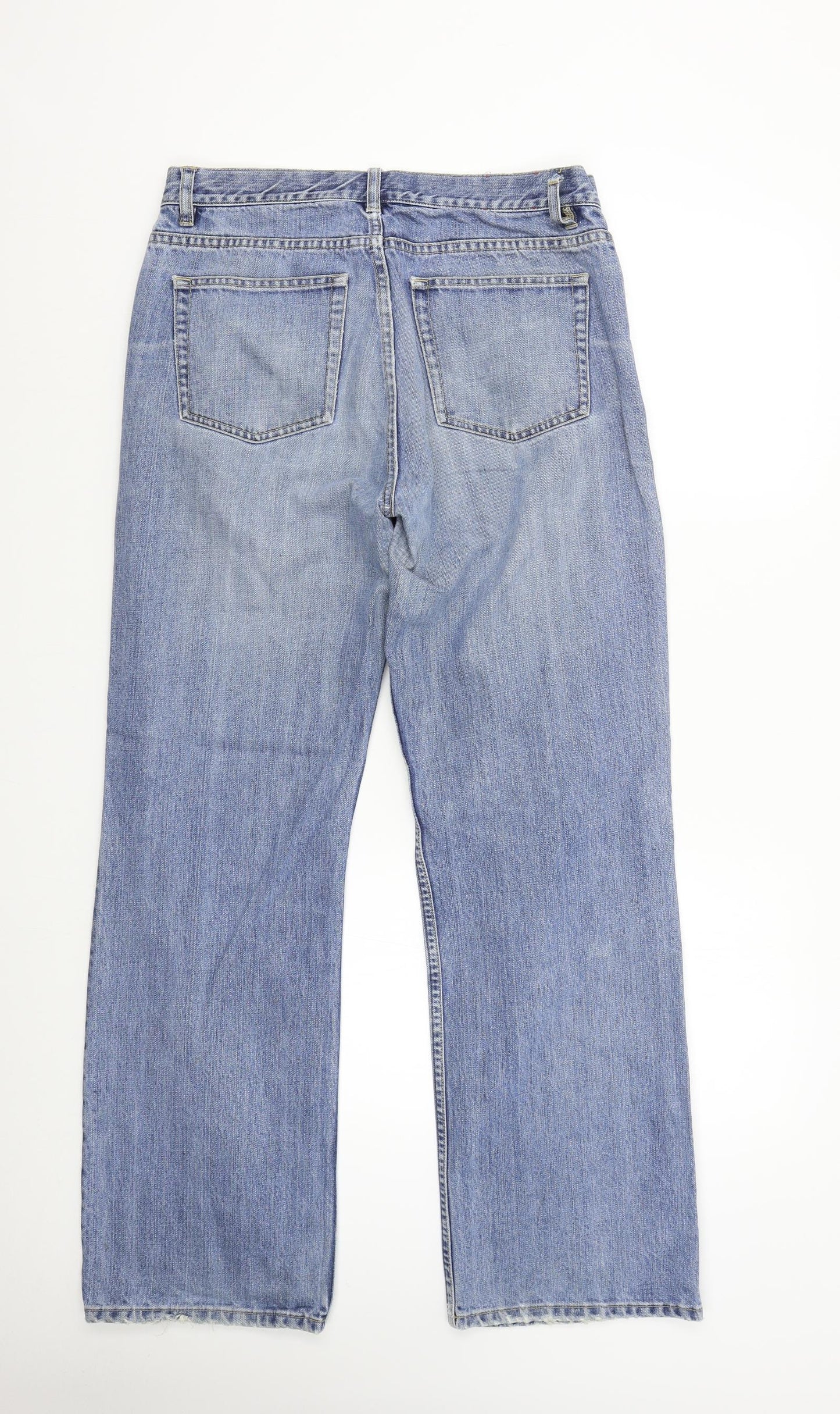 J. Crew Mens Blue  Denim Straight Jeans Size 34 L32 in