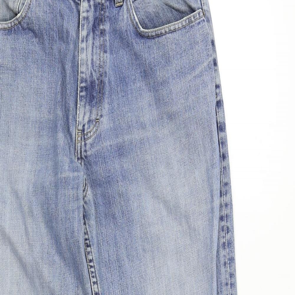 J. Crew Mens Blue  Denim Straight Jeans Size 34 L32 in