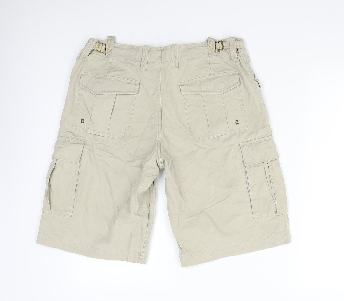 Preworn Mens Beige   Cargo Shorts Size 34 - Loose Fit