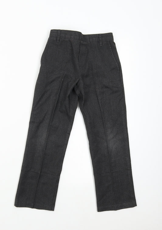 Preworn Boys Grey   Dress Pants Trousers Size 6-7 Years - School