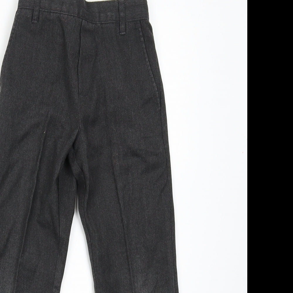 Preworn Boys Grey   Dress Pants Trousers Size 6-7 Years - School