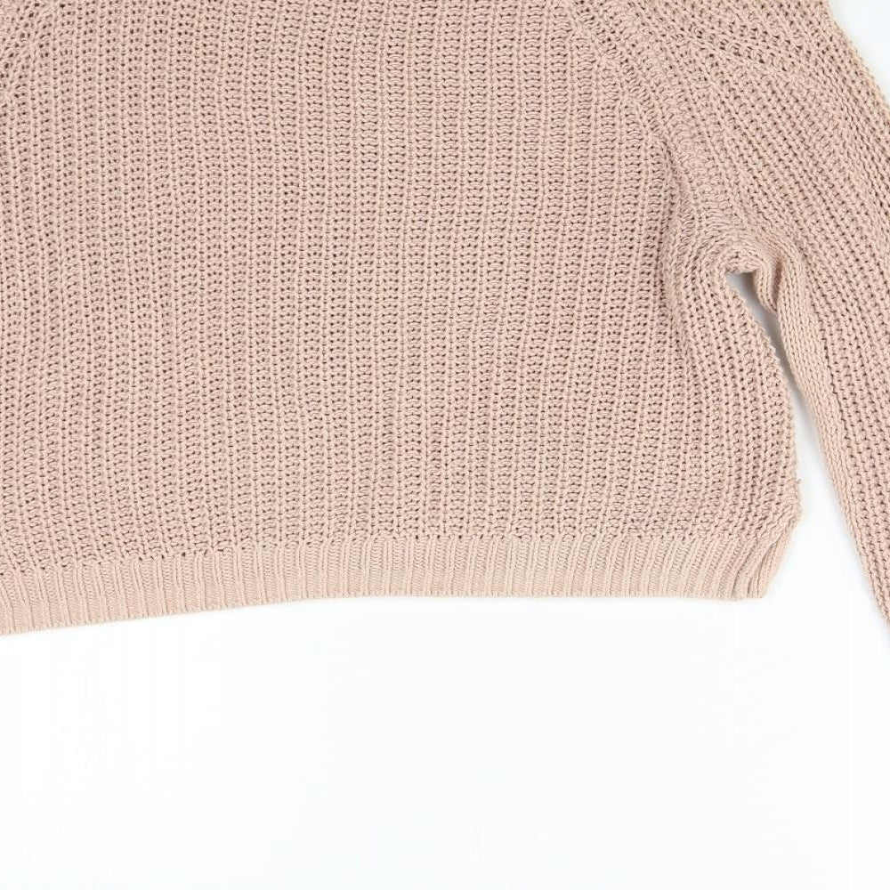 H&M Womens Pink  Knit Pullover Jumper Size S